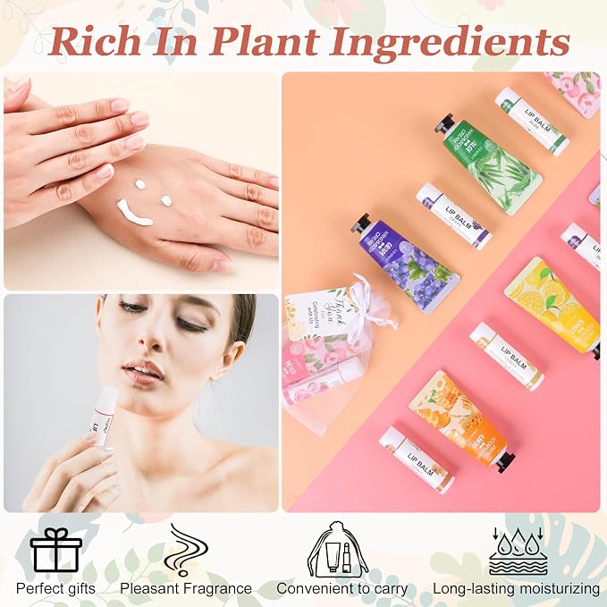 30 Sets Hand Cream and Lip Balm Gifts