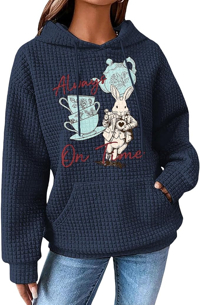 Womens Fashion Floral Print Hoodies 01