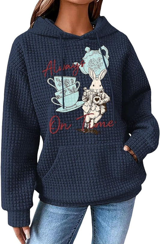 Womens Fashion Floral Print Hoodies 01