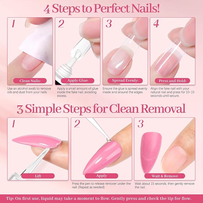 Nail Glue & Remover Pen*2