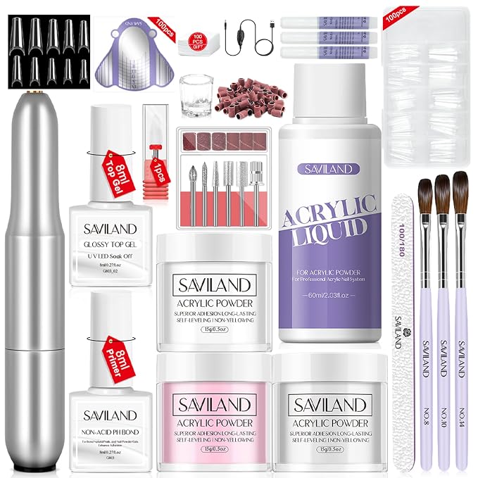 Clear White Pink with drill