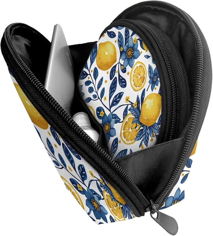 Lemon Floral Blue Yellow