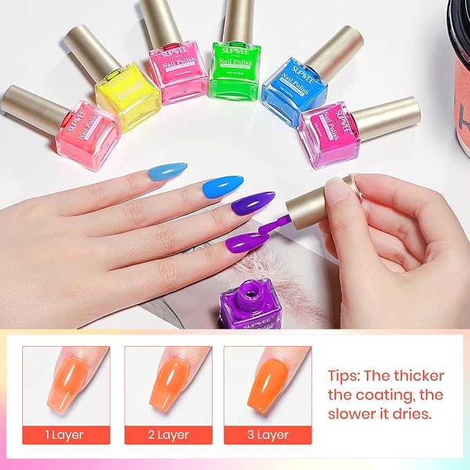 Non Gel-Rainbow Colors