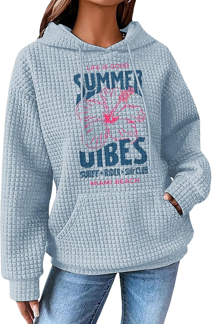 Womens Fashion Floral Print Hoodies 04