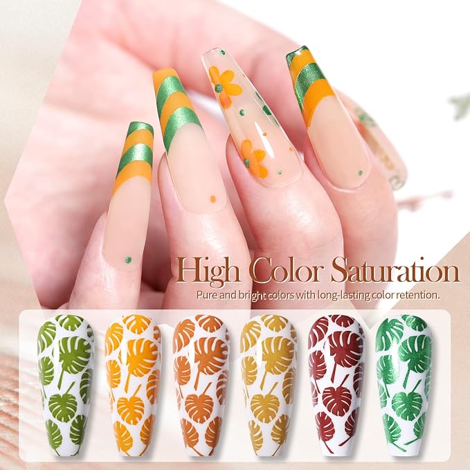 stamping polish fall winter colors