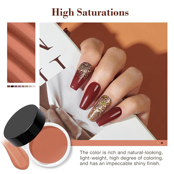 Nude Brown Glitter