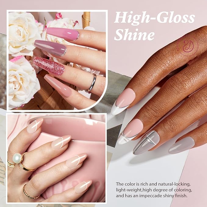 Baby Glitter Nude Pink