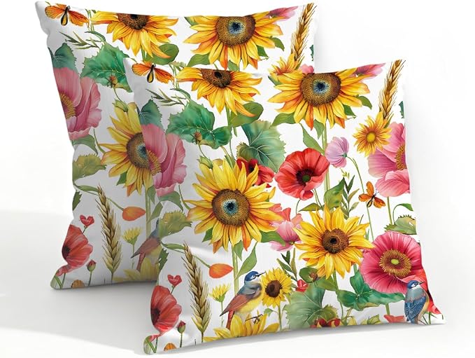 Sunflower Red Floral