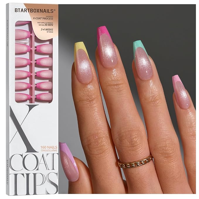 05 L - Coffin Brighter Pastel French in Cat Eye Base