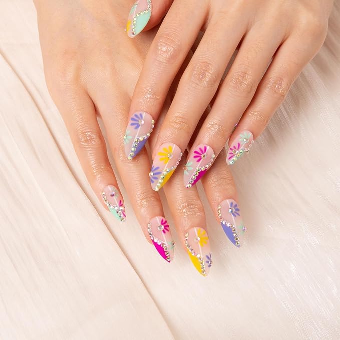Wild Blooming French Tip