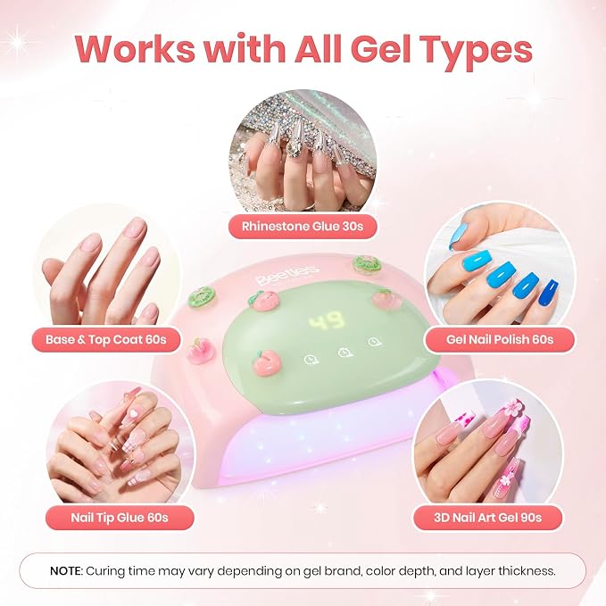 Z-UV Nail Lamp for Hands & Feet Candy Pink