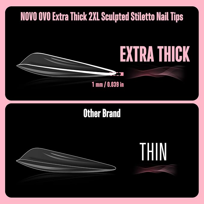 XXL Stiletto Sculpted Thick