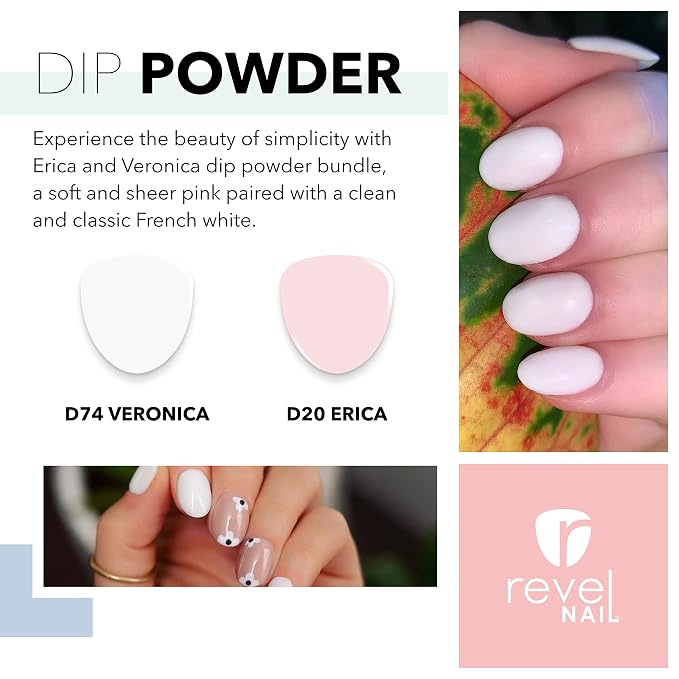 Erica (Sheer Pink) & Veronica (True French White)