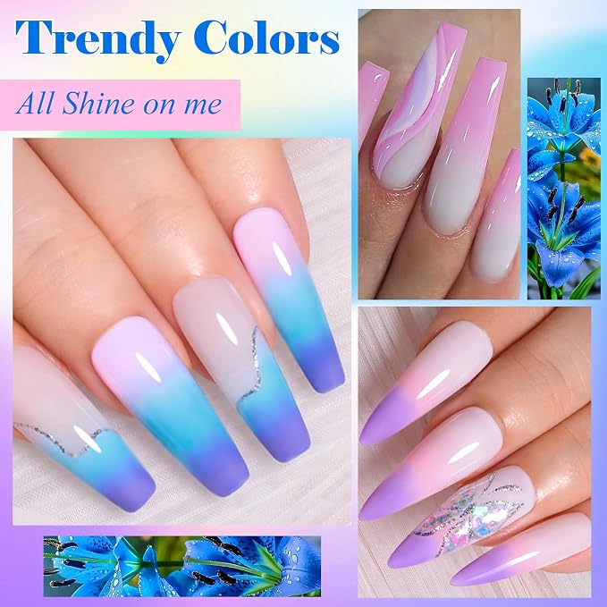 8Pcs Color Changing Gel
