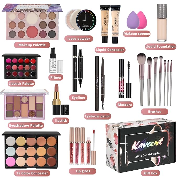 KAVCENT Large Makeup Set