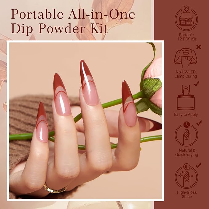 Nude Brown Glitter