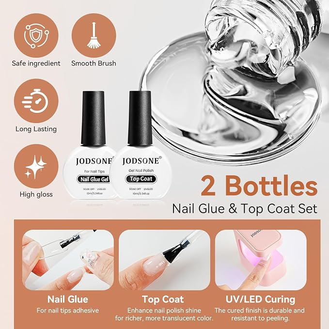 Lamp Clear Nail Tips-Square-1