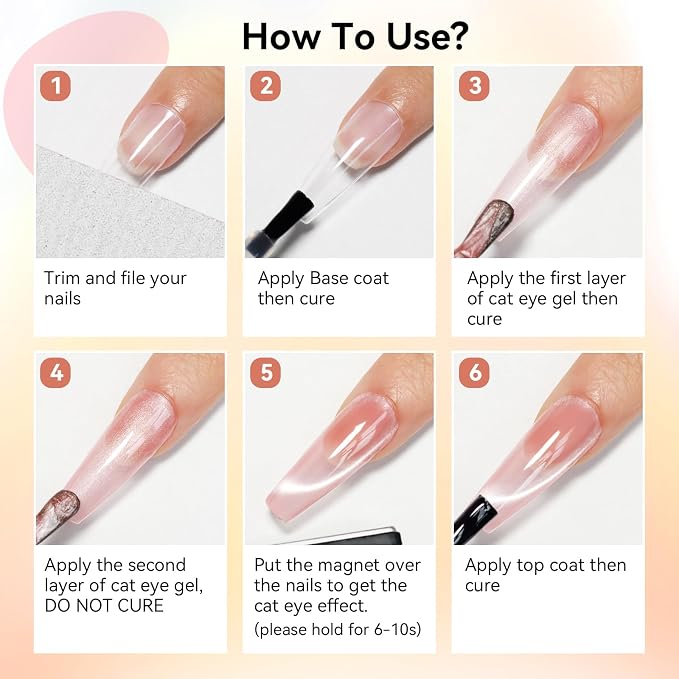 10 Colors-Nude Cat Eye Gel