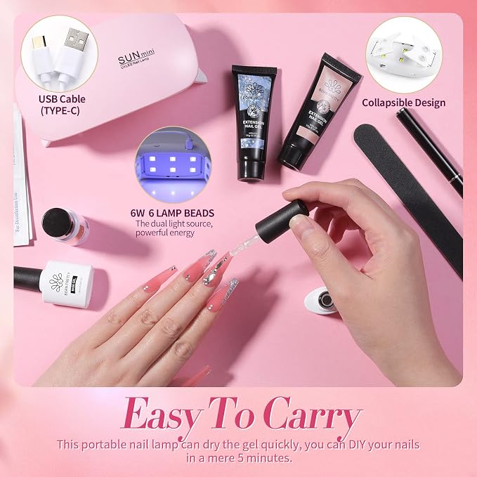Poly Extension Gel Nail Kit