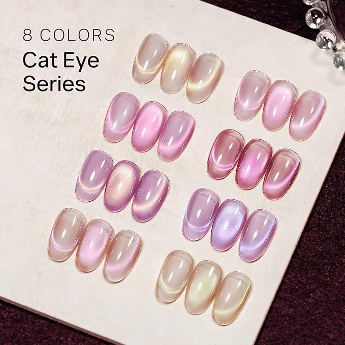 Pink Porcelain Cat Eye Gel