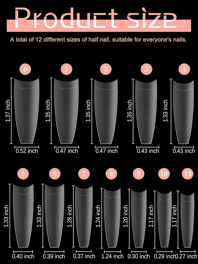 French tip Toe Nail Tips Black