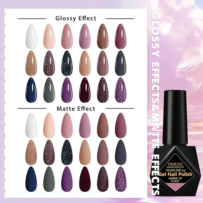 18 PCS Gel Nail Polish - 02