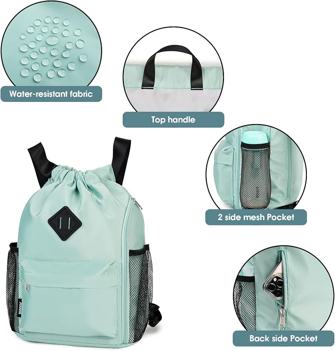 S, Mint Green
