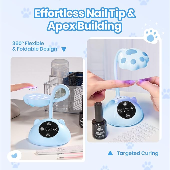 Blue Meowgic BluePurr Mini UV Nail Lamp