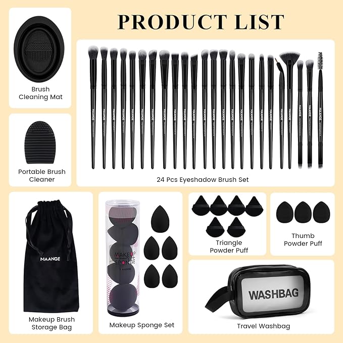 41pcs Makeup Brushes For Eye-Black