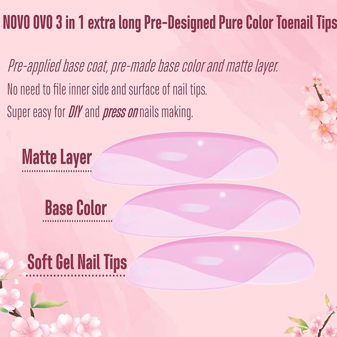 Long Toe Nails Pure White