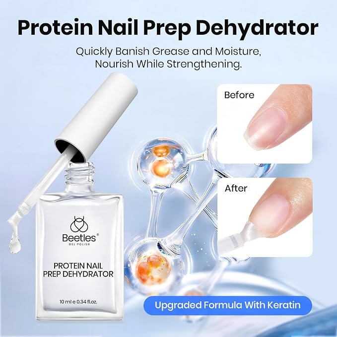 6 Pcs Hema-Free Gel Base & Top Coat & Nail