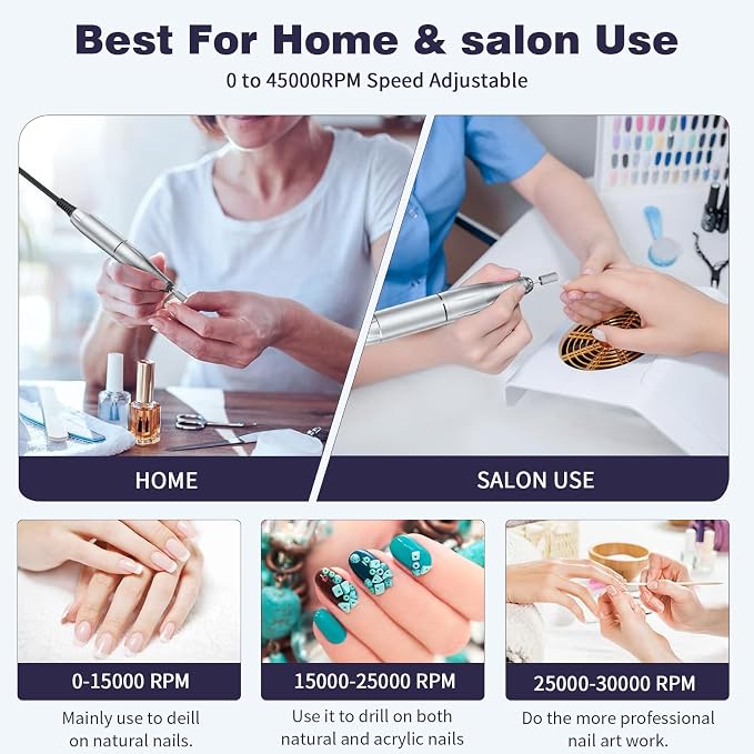 Usb Nail Drill, Pink V1