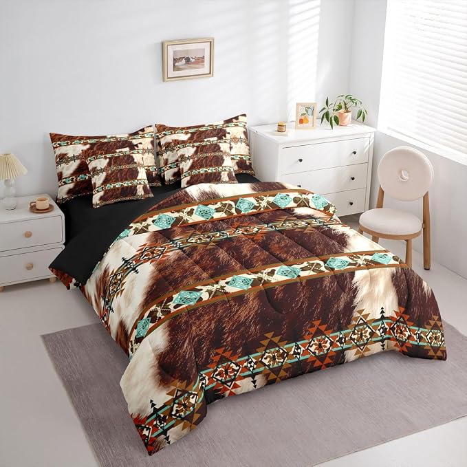 Brown,white,black,teal,orange