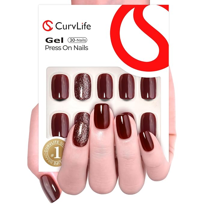 Wine Red Glitter
