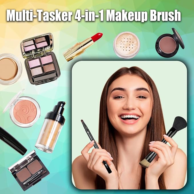 4 in 1 & eye makeup brush set