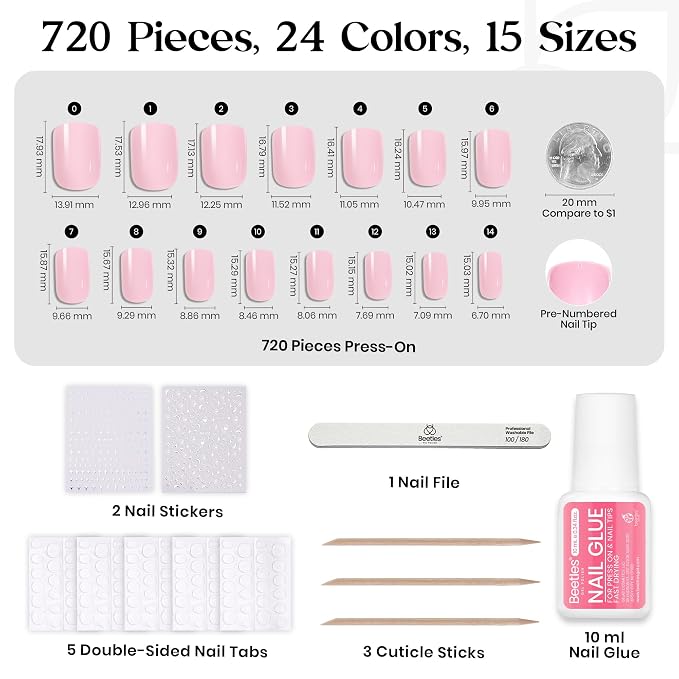 pink, nude, red, white, black, french, glitter