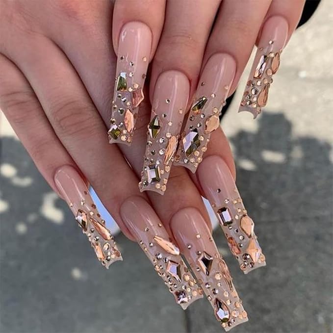 Champagne Nail Rhinestones