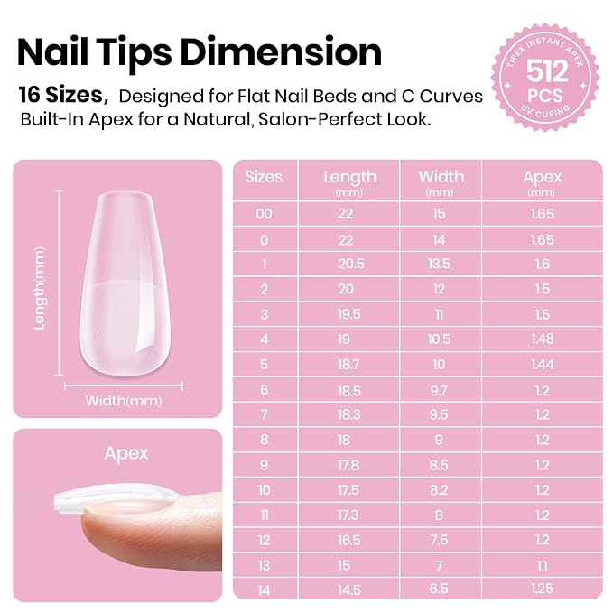 2 - Tipex Lite Nails Only | Short Coffin | 512