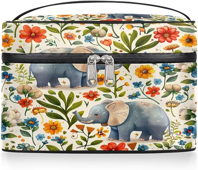 Elephants Flowers