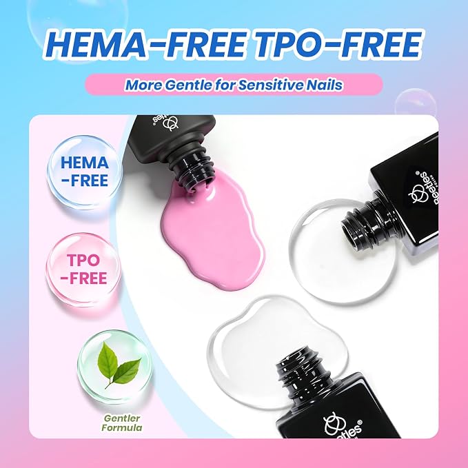 0-0-0 Deal Box Rainbow Core Gel Polish Set Pink