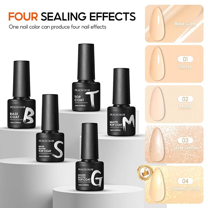 35Pcs Colors + 5Pcs Top Base Coat