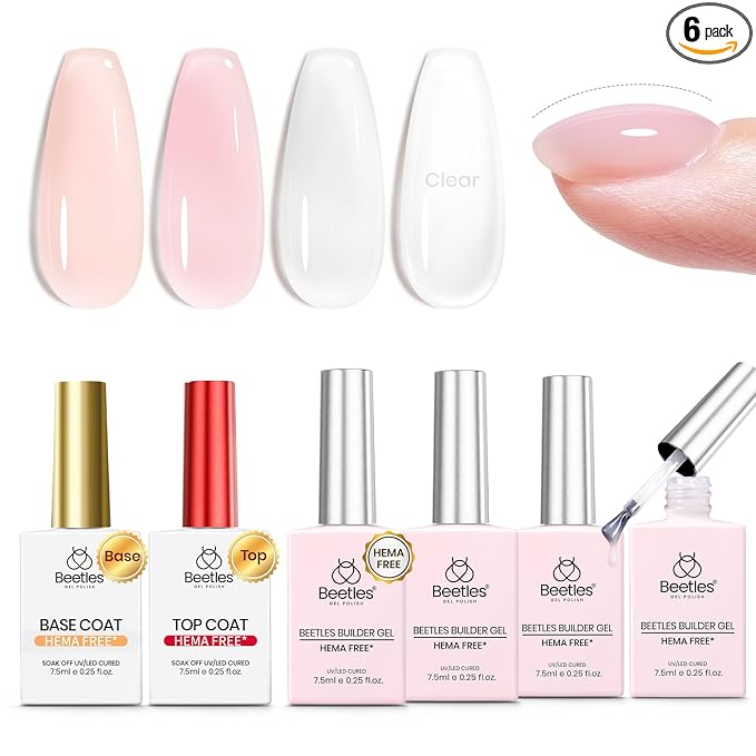 B2-HEMA Free|Clear Sheer Pink & White