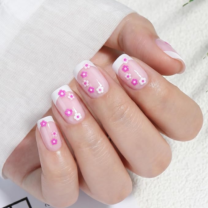 Hot Pink Daisy French