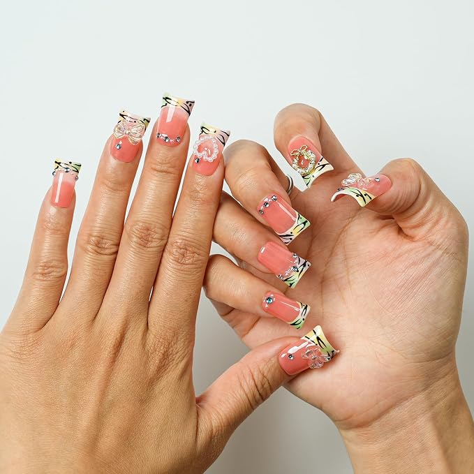 Coral Tiger Bow