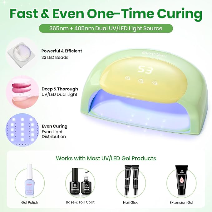 Z-UV Nail Lamp for Hands & Feet Candy Green