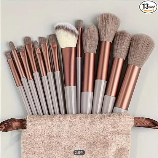 13 coffee colored+velvet bag