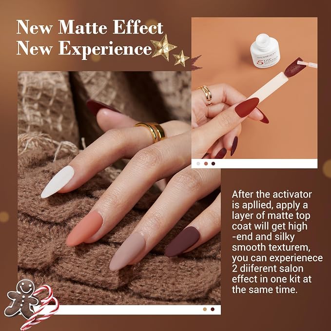 Nude Brown Glitter