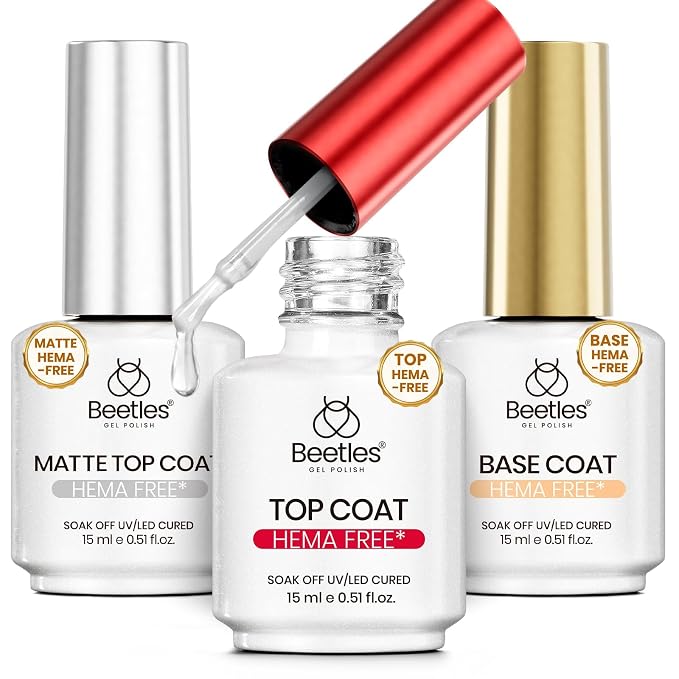 3 Pcs Gel Base and Top Coat&Matte top coat