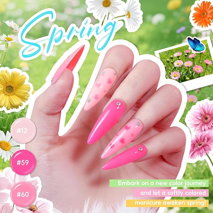 55Pcs All Season Colors + 5Pcs Top Base Coat
