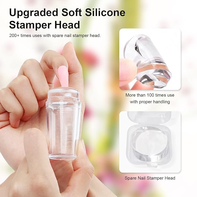 Nail Stamper with 8 Art Plates P